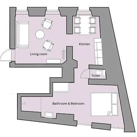 Charming 45m2 In Heart Of Apartamento